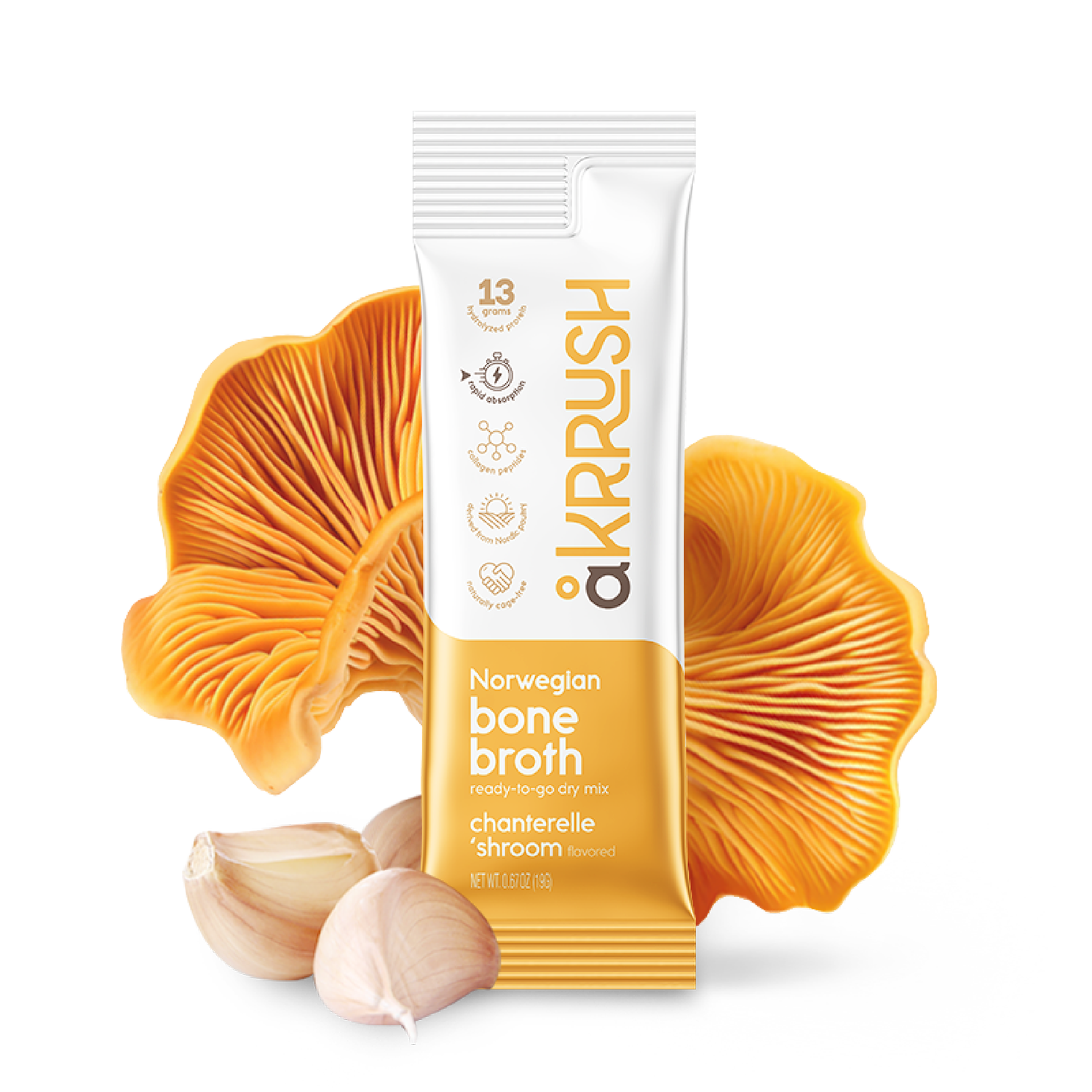 Chanterelle Mushroom bone broth