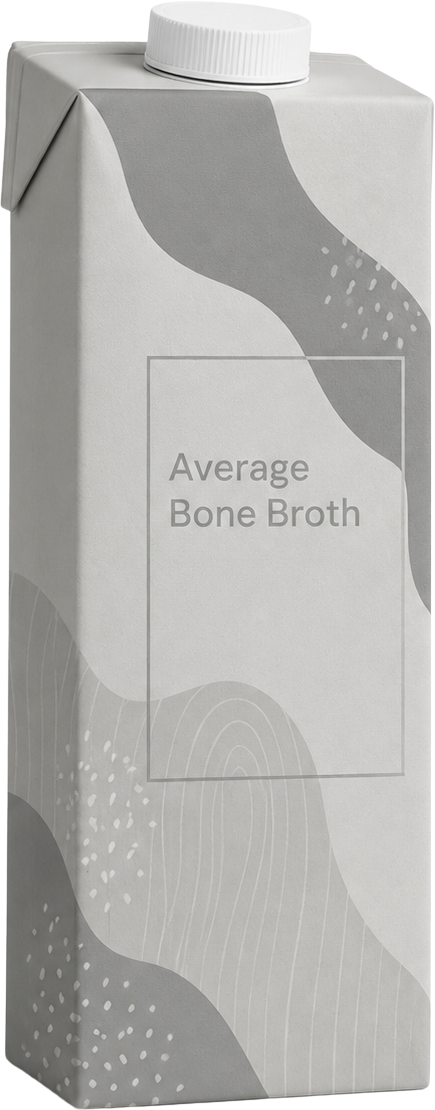 Average bone broth carton