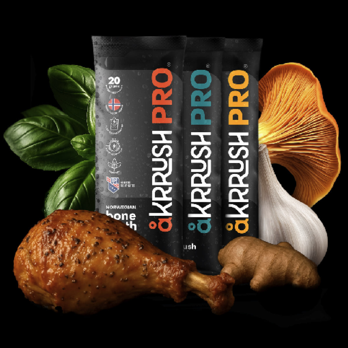 åKrrush PRO Variety Pack bone broth